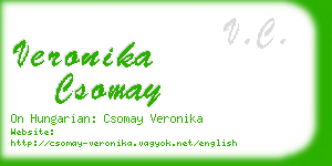 veronika csomay business card